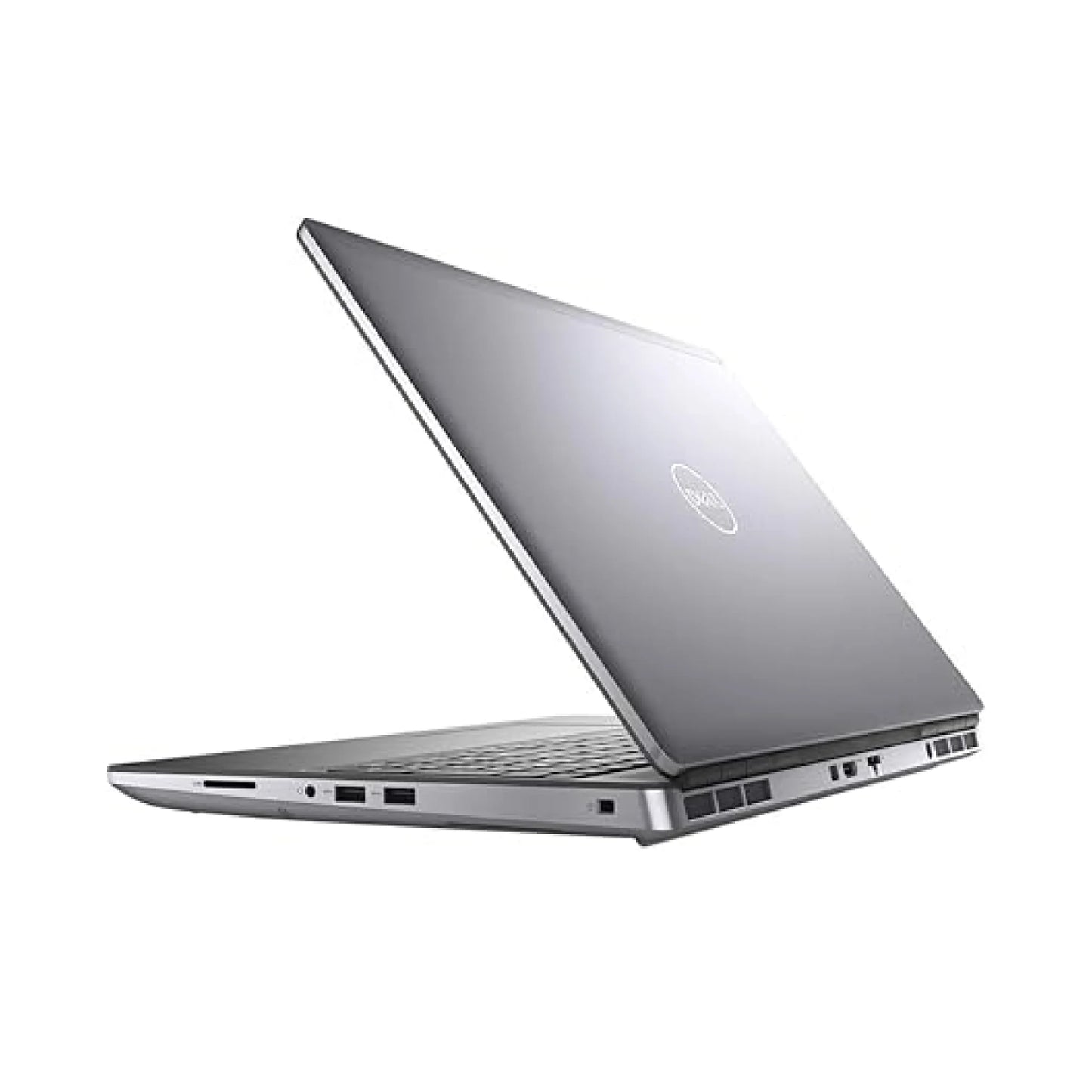 Dell Precesion 7760 Silver laptop Left SIde on a white background