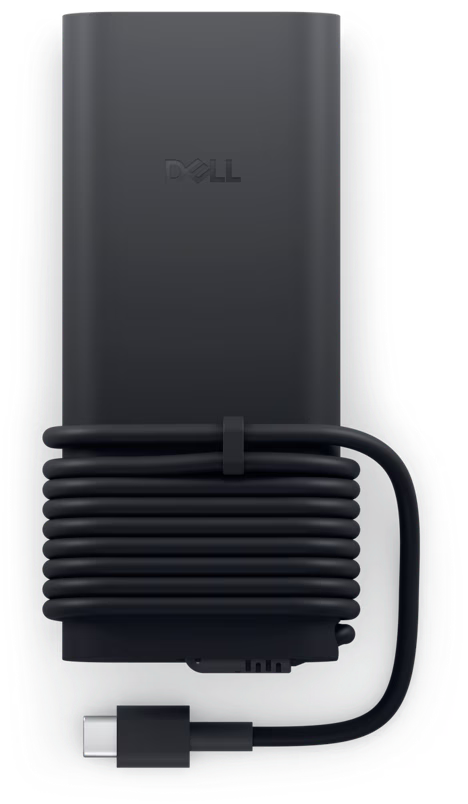 Black Dell laptop sleeve with visible branding on a white background