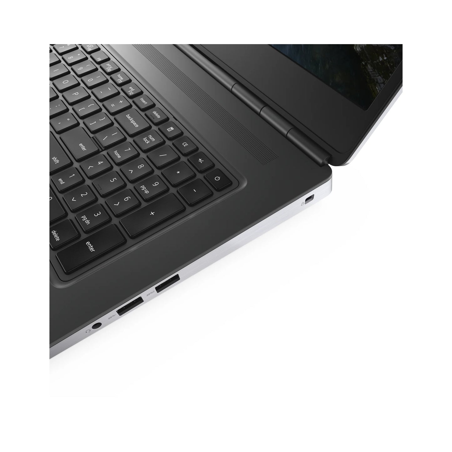 Dell Precision 7750 internal showing 4x SODIMM RAM slots and 4x M.2 NVMe SSD slots