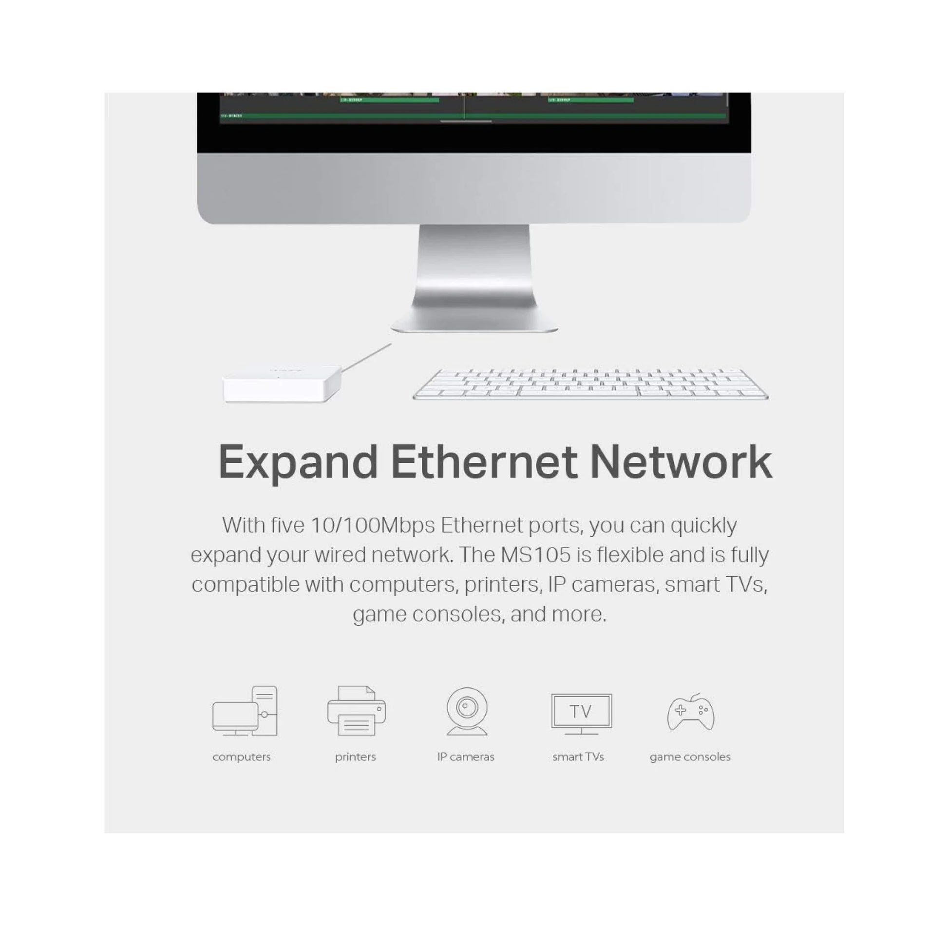 Mercusys 5-Port Fast Ethernet Switch 10/100 - TARGET Store