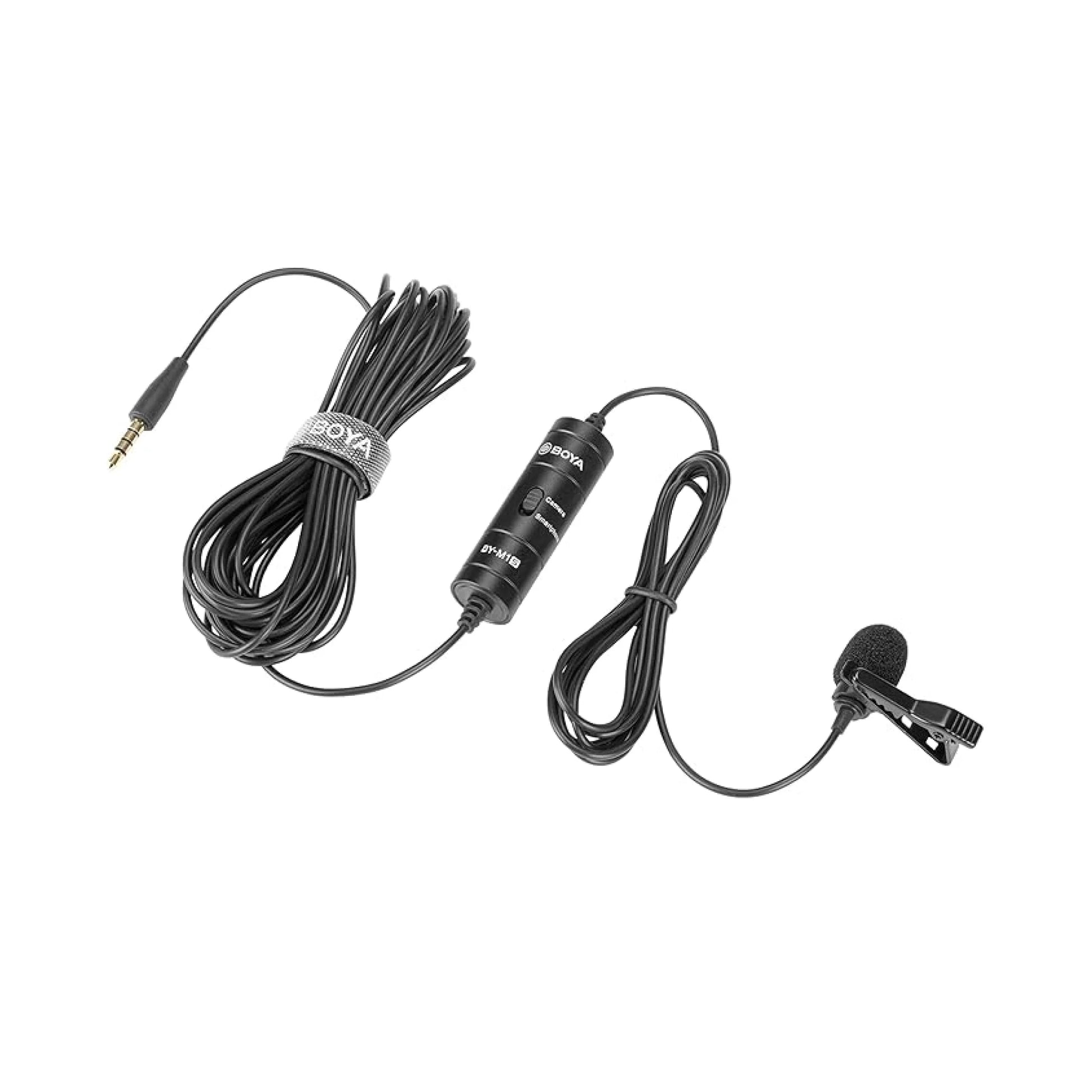 BOYA BY-M1 Lavalier Microphone | Clip-on Mic for Smartphone, DSLR & PC - TARGET Store