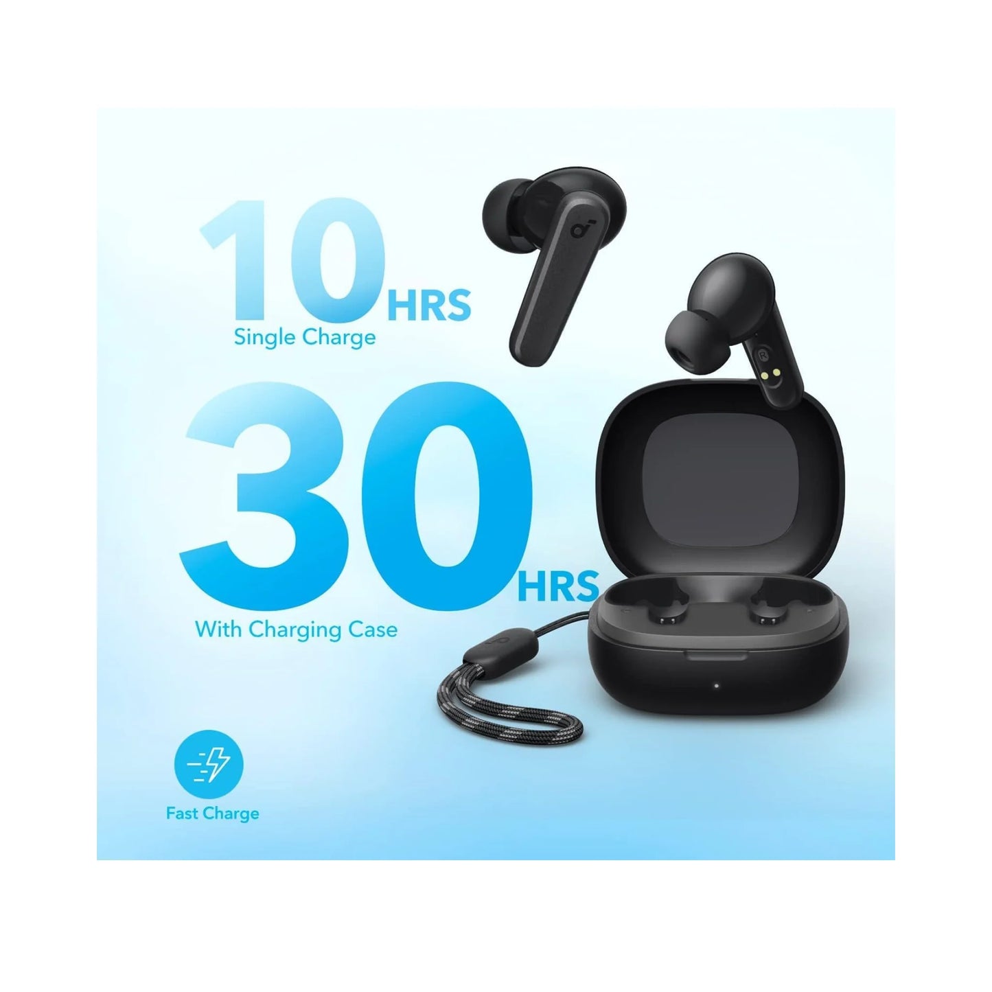 Anker Soundcore R50i Earbuds | Big Bass, 30H Playtime, AI-Clear Calls