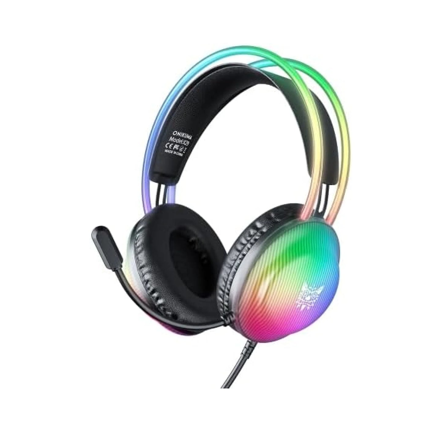 Onikuma X29 – 50mm Drivers, Breathing RGB, 360° Rotatable Mic ( USB )