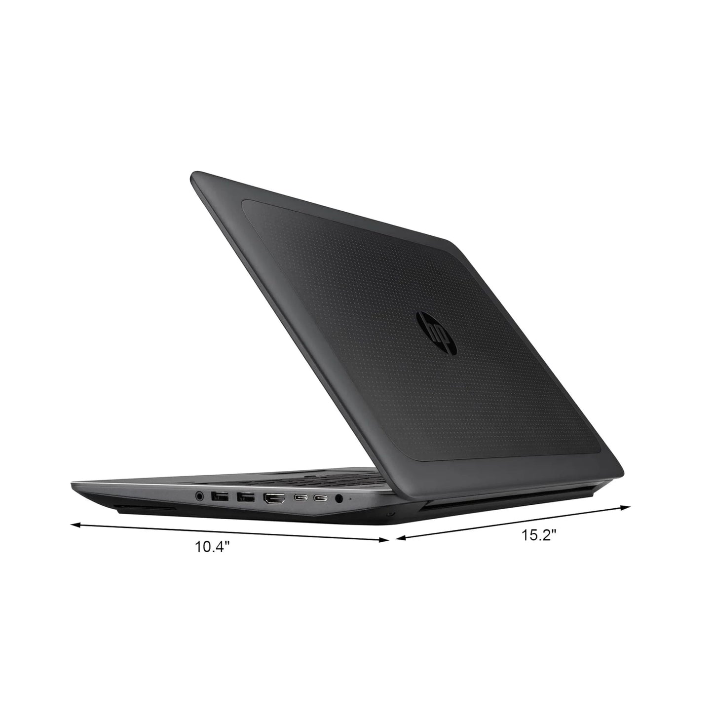 A thin and light used HP Zbook 15U G3 mobile workstation, featuring a professional AMD FirePro GPU for engineers and architects working with CAD in Egypt.