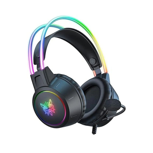 Onikuma X15 Pro – 50mm Drivers, V-Shaped RGB, Memory Foam Cups