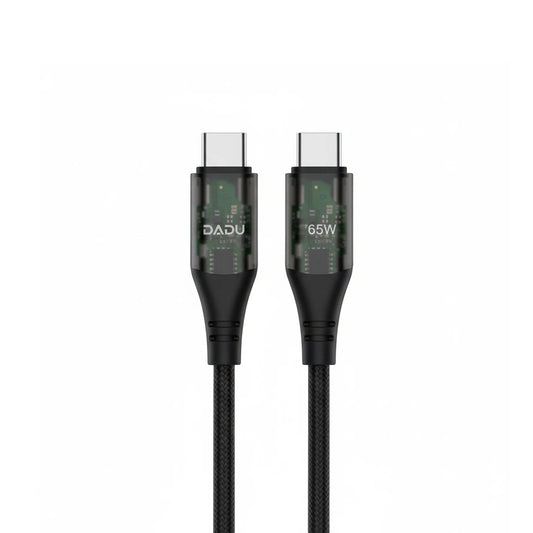 DADU 131 Black USB-C cable with 'DADU' branding on a white background