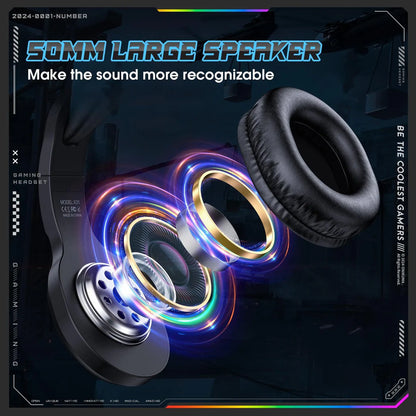 Onikuma X31 Pro – 50mm Drivers, RGB Cat Ears, Noise-Cancelling Mic
