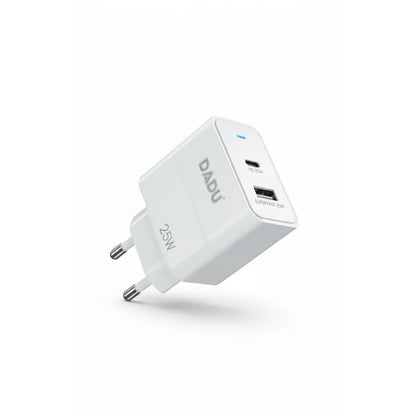 DADU DC-338-D 25W Dual Port Fast Charger | PD (USB-C) + QC 3.0 (USB-A)