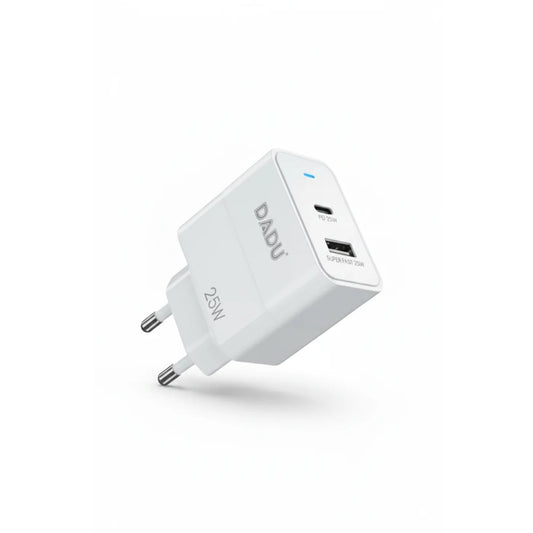 DADU DC-338-D 25W Dual Port Fast Charger | PD (USB-C) + QC 3.0 (USB-A)