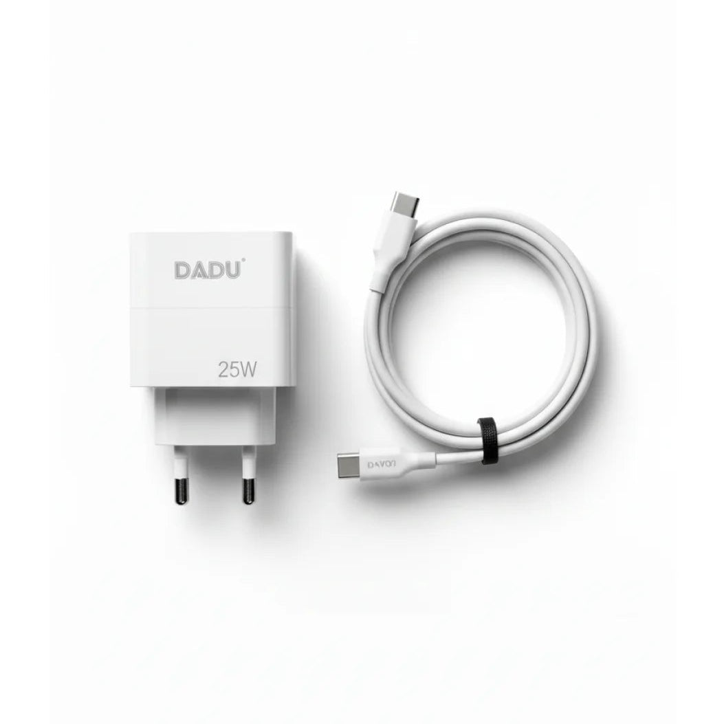 DADU DC-338-D 25W Dual Port Fast Charger | PD (USB-C) + QC 3.0 (USB-A)