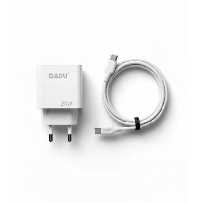 DADU DC-338-D 25W Dual Port Fast Charger | PD (USB-C) + QC 3.0 (USB-A)