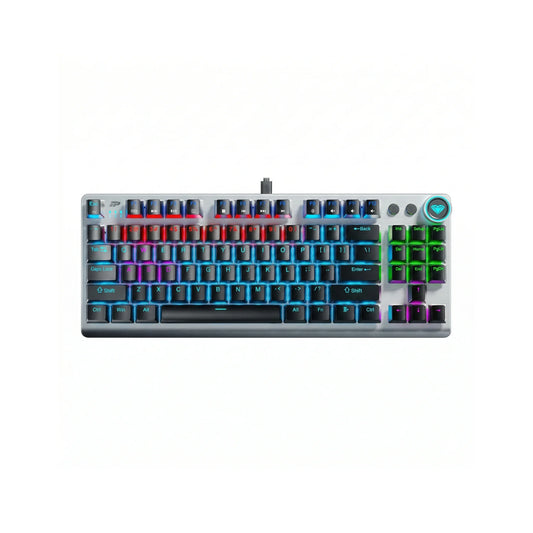 Aula F3001 Mechanical keyboard with Rainbow lighting on a white background