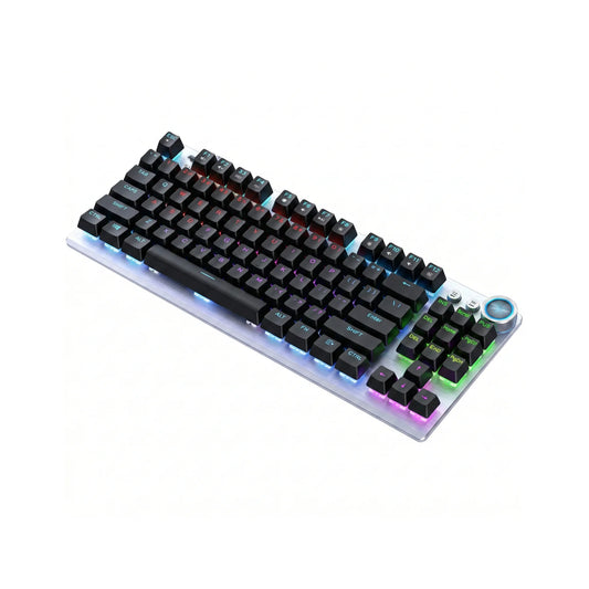 Aula Wind F2068 Pro Mechanical keyboard with Rainbow lighting on a white background