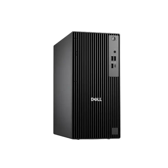 Dell computer tower on a white background