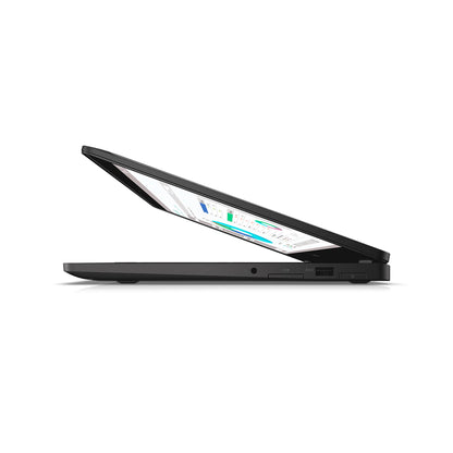 Dell Latitude E7470 Business Ultrabook 14 Inch Fhd Carbon Fiber Finish Target Store Egypt Side Left Ports Open Lid