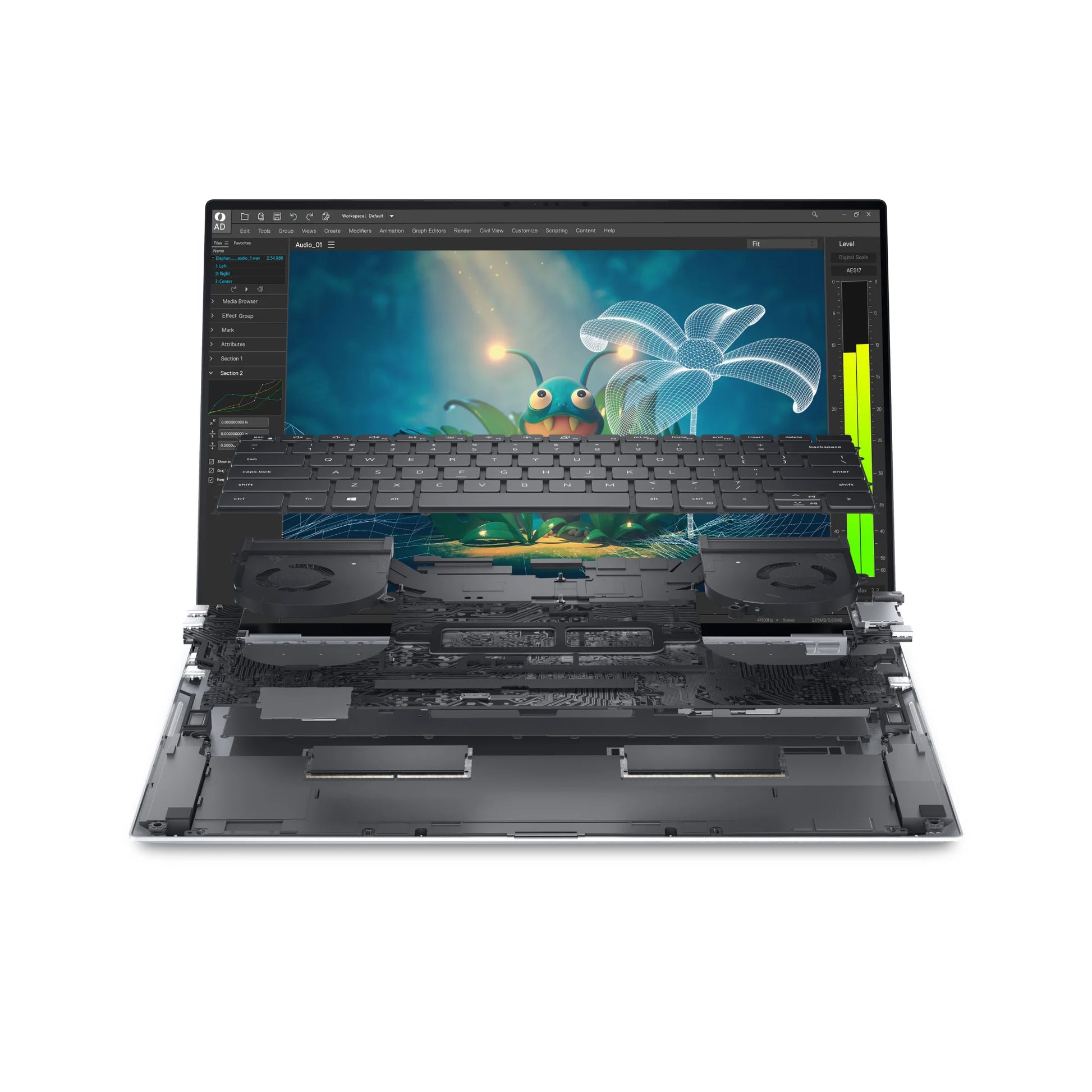 Advanced Thermal Cooling and Airflow Design of Dell Precision 5570 i9 Workstation