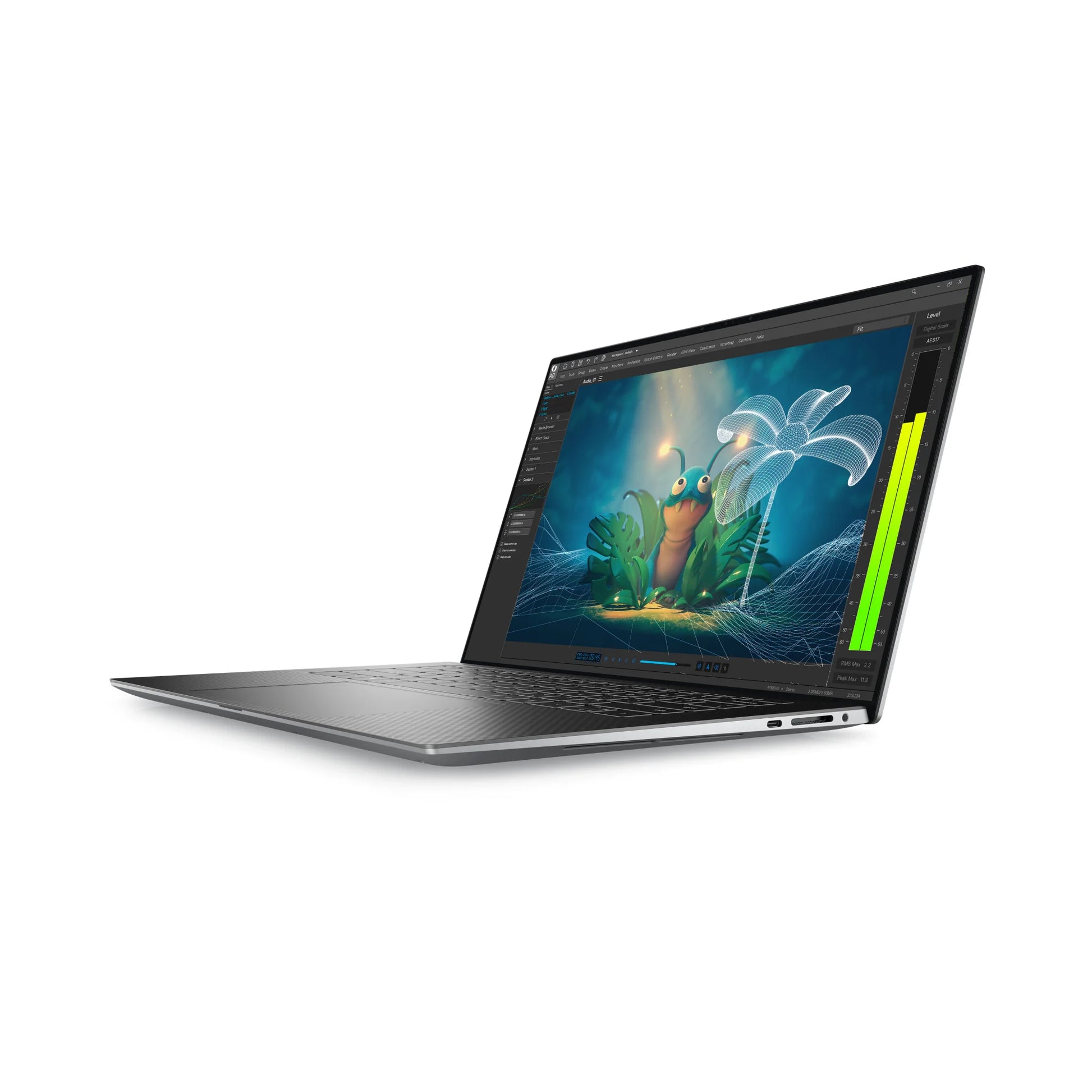 Premium Titan Gray Aluminum Chassis of Dell Precision 5570 - Slim Workstation Design 