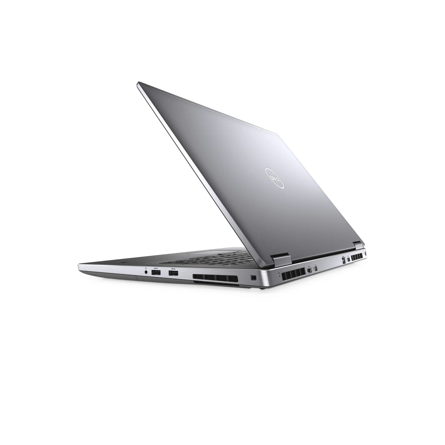 Dell Precision 7740 Flagship Mobile Workstation 17.3 Inch Fhd With High End Nvidia Quadro Rtx 4000 8Gb Graphics Target Store Egypt Angled Back View Right Ports