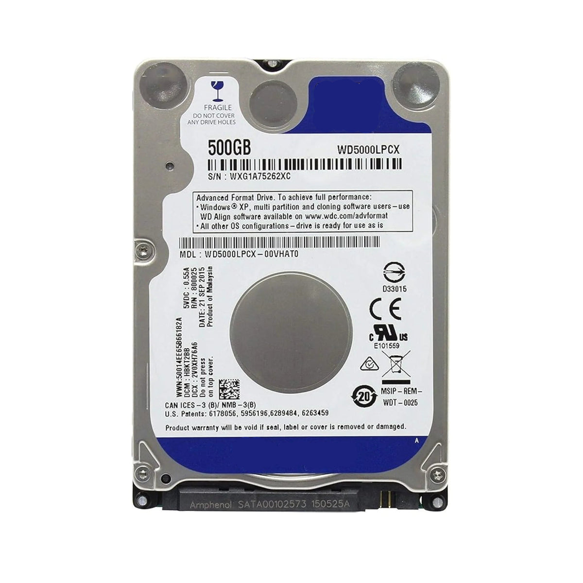 1457 HDD 2.5インチ 500GB 5個 HDD500_Front_71GA5Hm3ErL.