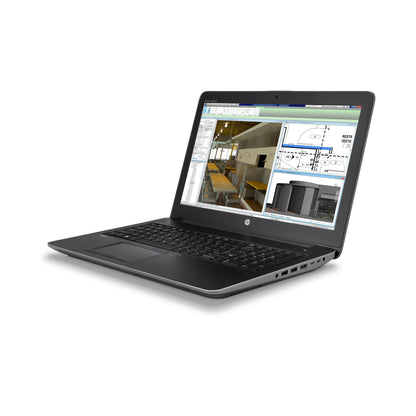Hp Zbook 15 G4 Mobile Workstation 15.6 Inch With Nvidia Quadro M2200 Graphics Target Store Egypt Angled Right View