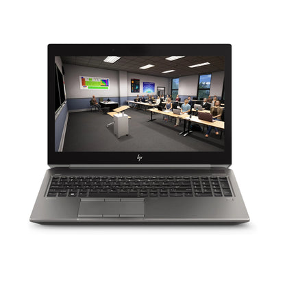Hp Zbook 15 G6 Xeon Mobile Workstation   Professional Grey Chassis Front View   Egypt