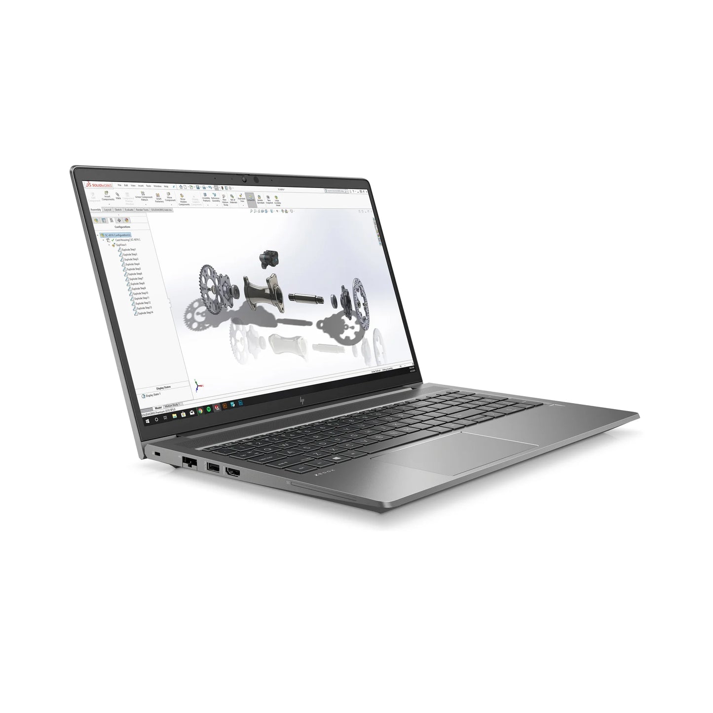 HP ZBook Power G8 Nvidia Quadro T1200 Professional Graphics - Egypt Price Left Side with Screen