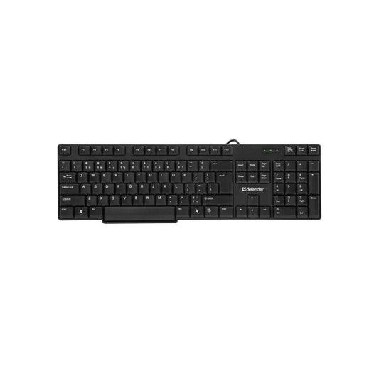 Defender Standard Wired Keyboard Used  – Full Size with NumPad
