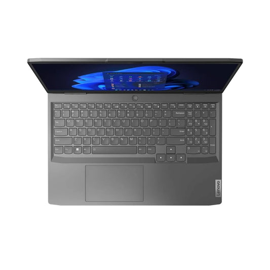 Lenovo MLOQ Laptop Keyboard Veiw with a blue screen on a white background