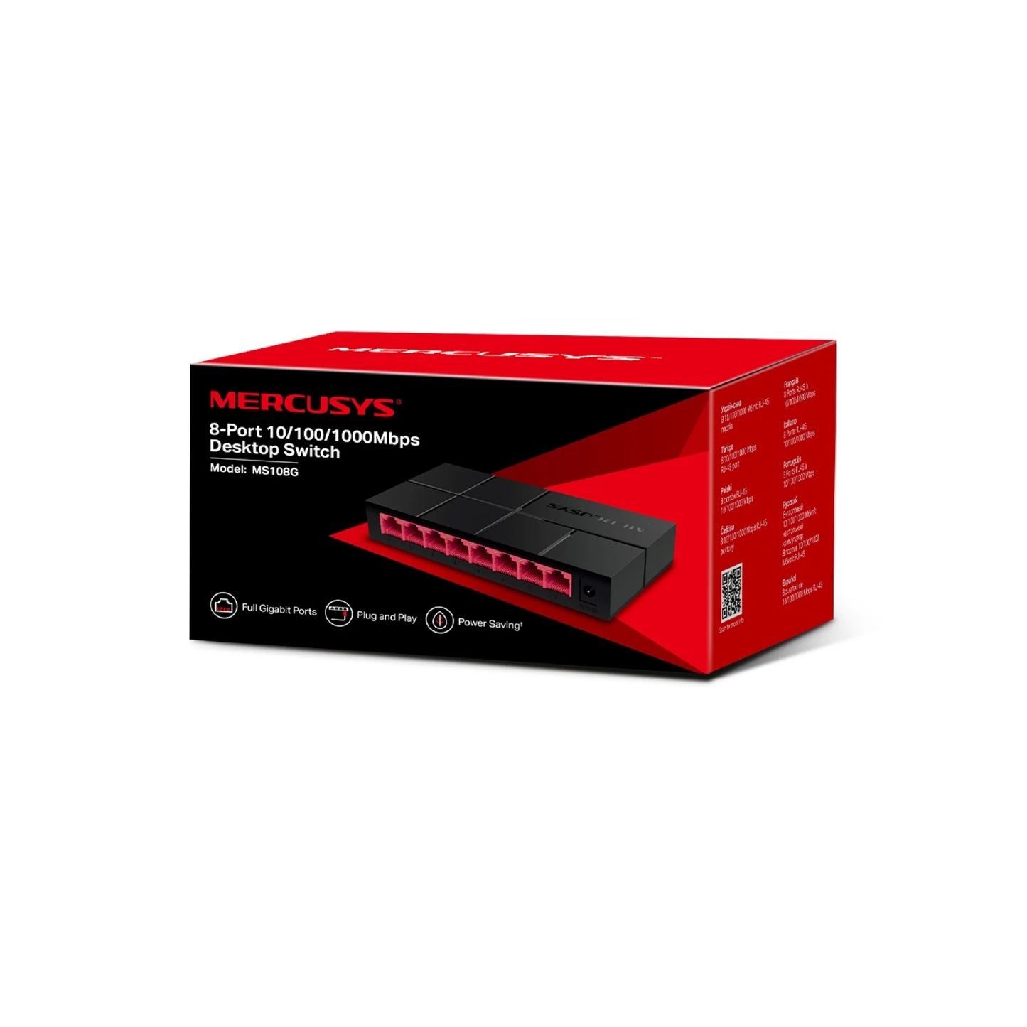 Mercusys 8-Port Gigabit Ethernet Switch 10/100/1000
