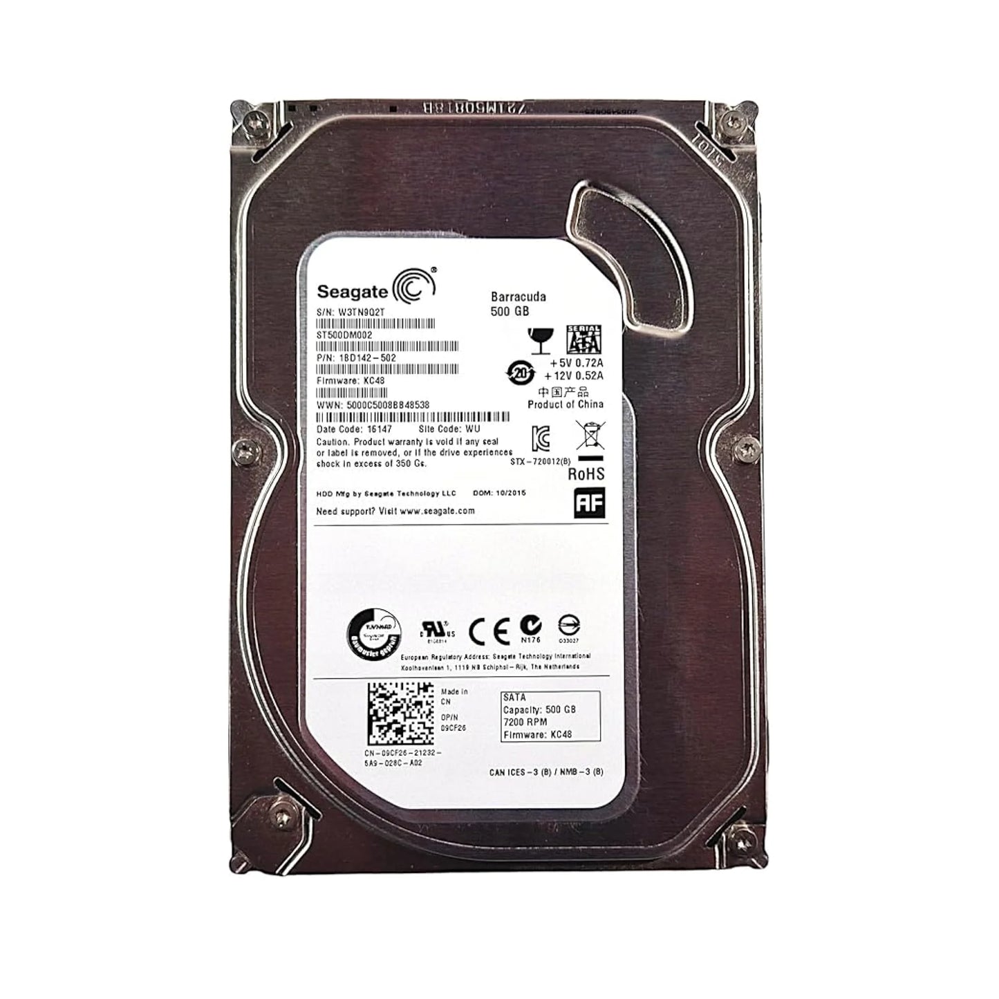 Seagate 500GB HDD – 3.5-inch SATA Hard Disk Drive for Desktop