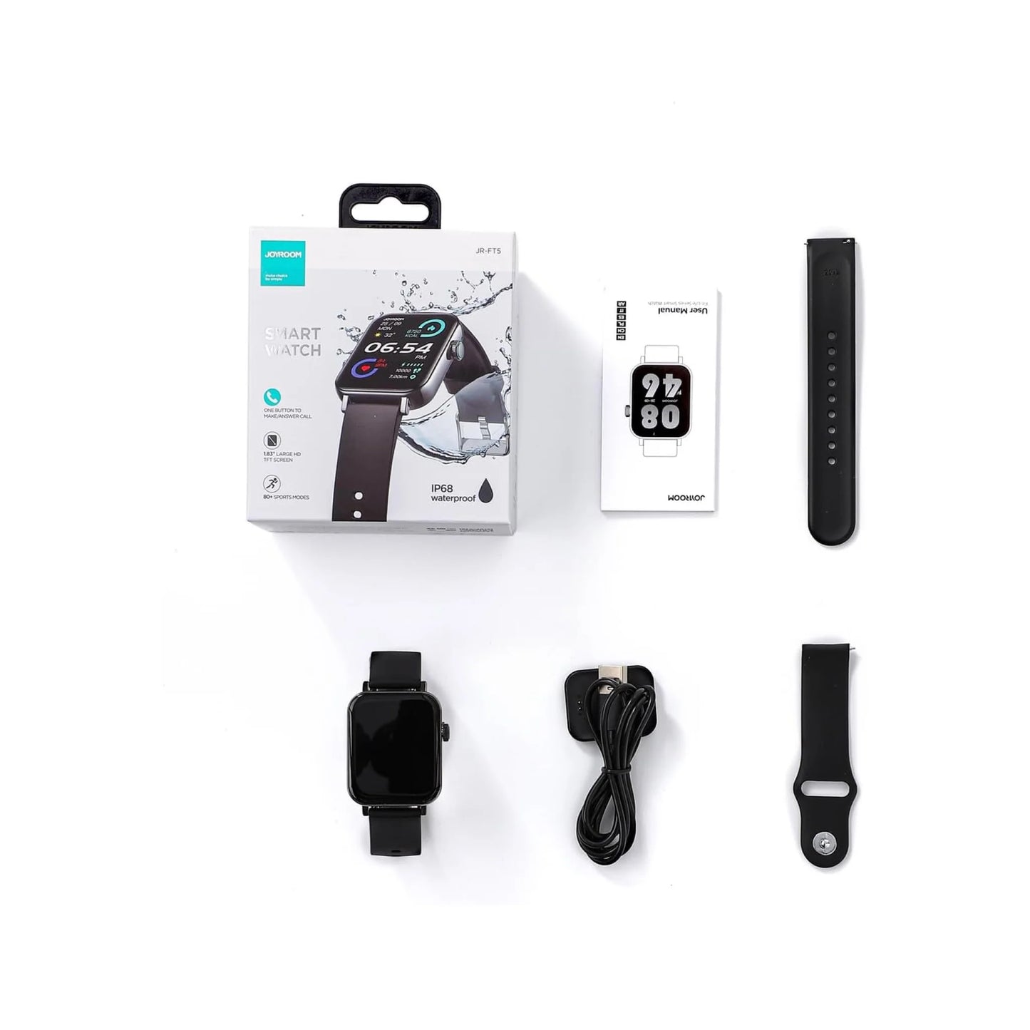 Joyroom JR-FT5 Smartwatch | 1.83" HD Display, Bluetooth Calls, IP68