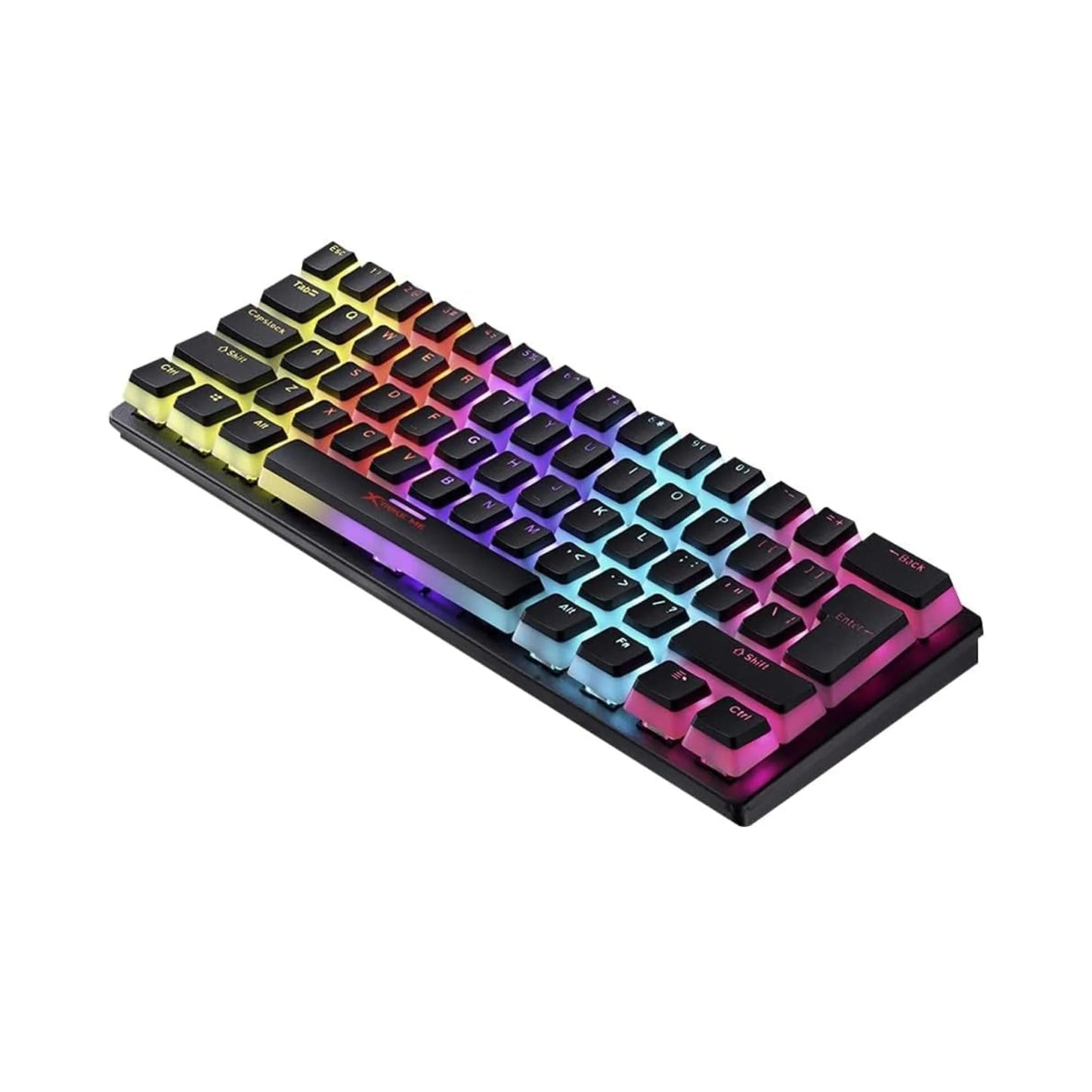 لوحة مفاتيح ميكانيكية Xtrike Me 985P – 60% PUDDING، مفتاح أزرق، إضاءة خلفية RGB