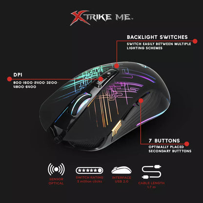 Xtrike Me GM-510  – Wired Gaming Mouse