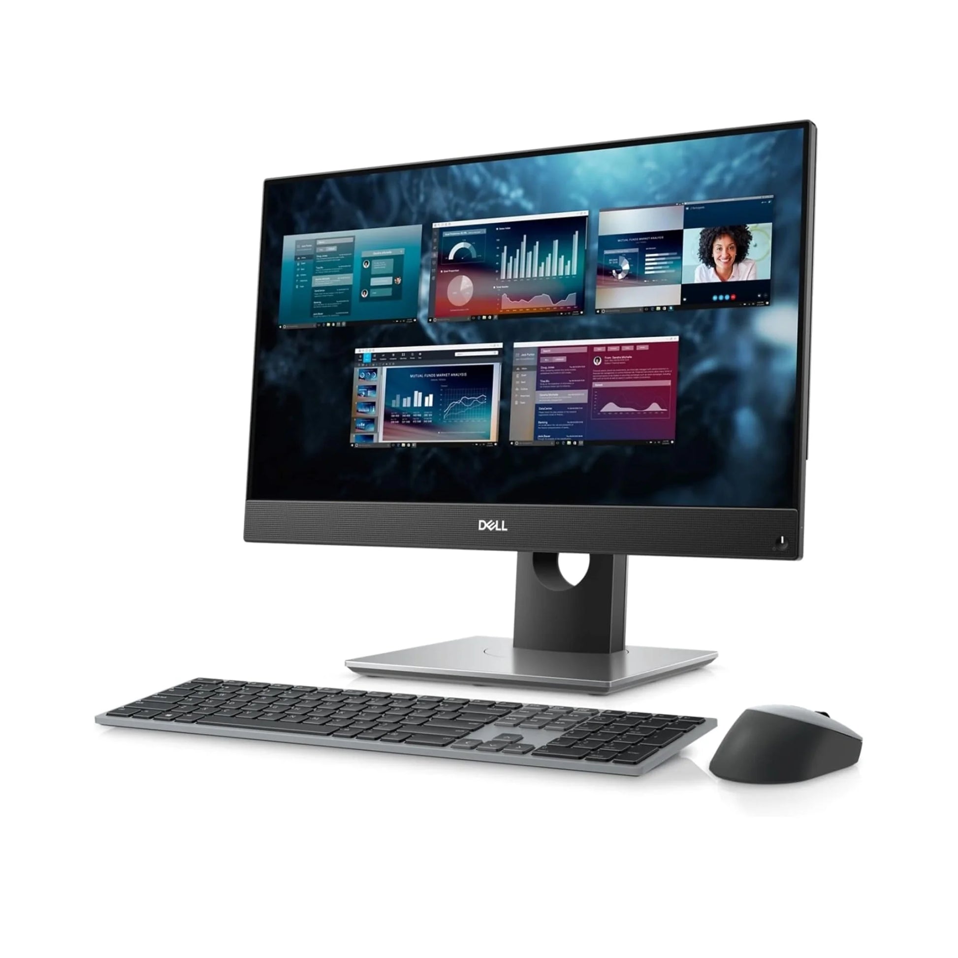 A used Dell OptiPlex 7490 All-in-One, a space-saving business desktop PC with a 10th Gen i5 CPU and a 23.8-inch display for users in Egypt.
