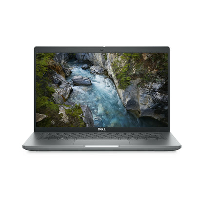 Dell Precision 3490 14-inch mobile workstation, front view with display open