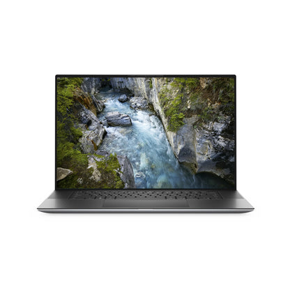 Dell Precision 5760 17-inch mobile workstation, front view with display open