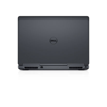 Dell Precision 7520 15.6-inch mobile workstation, front view with display open