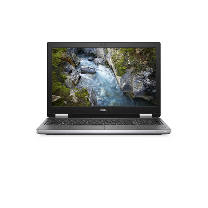 Dell Precision 7540 15.6-inch mobile workstation, front view with display open