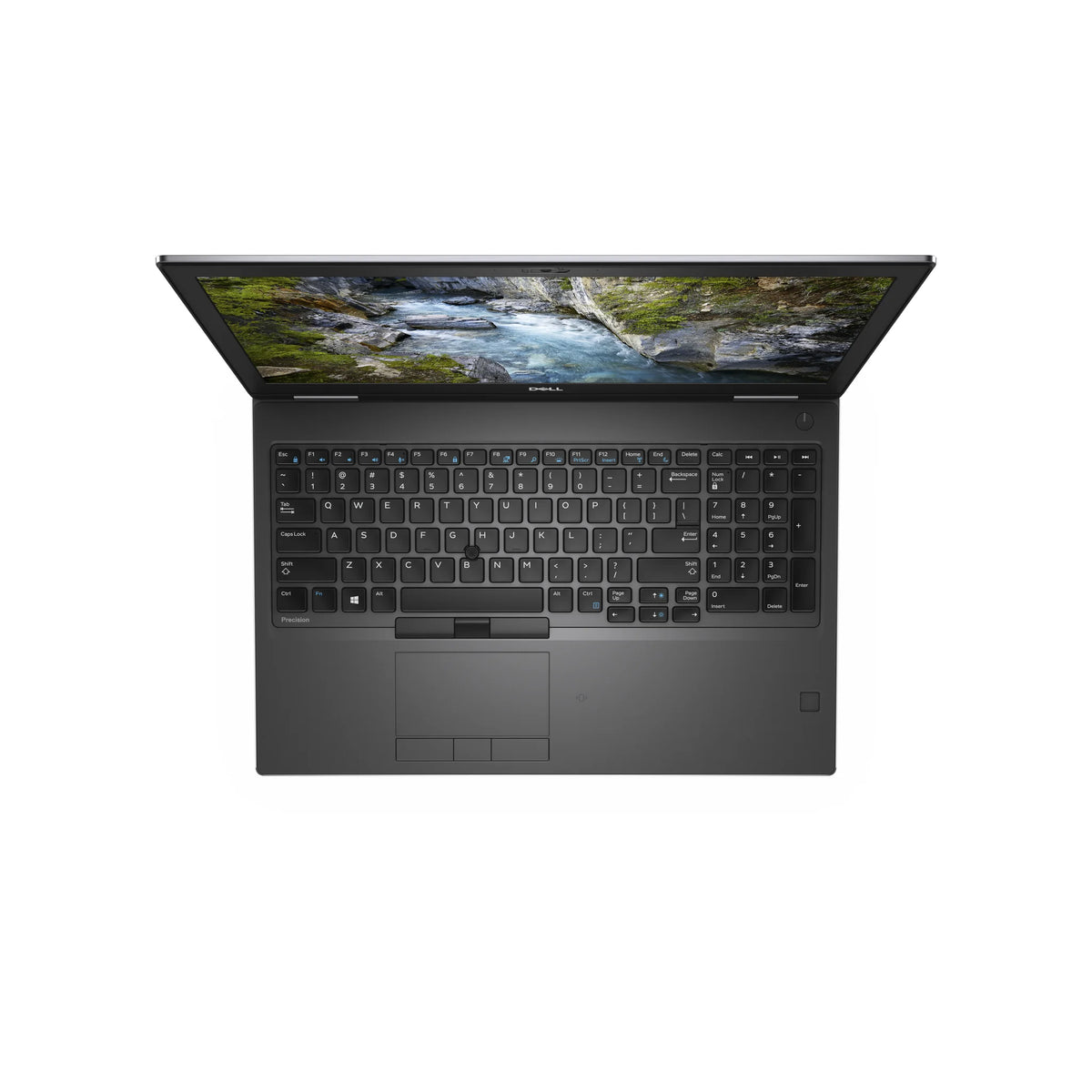 Dell Precision 7540 Keyboard View.