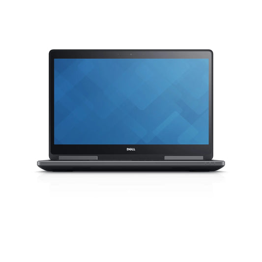 Dell Precision 7720 17.3-inch mobile workstation, front view with display open