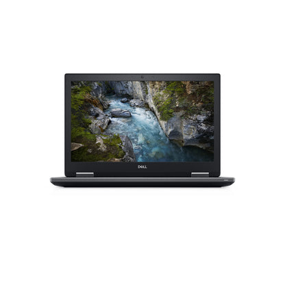 Dell Precision 7730 17.3-inch mobile workstation, front view with display open