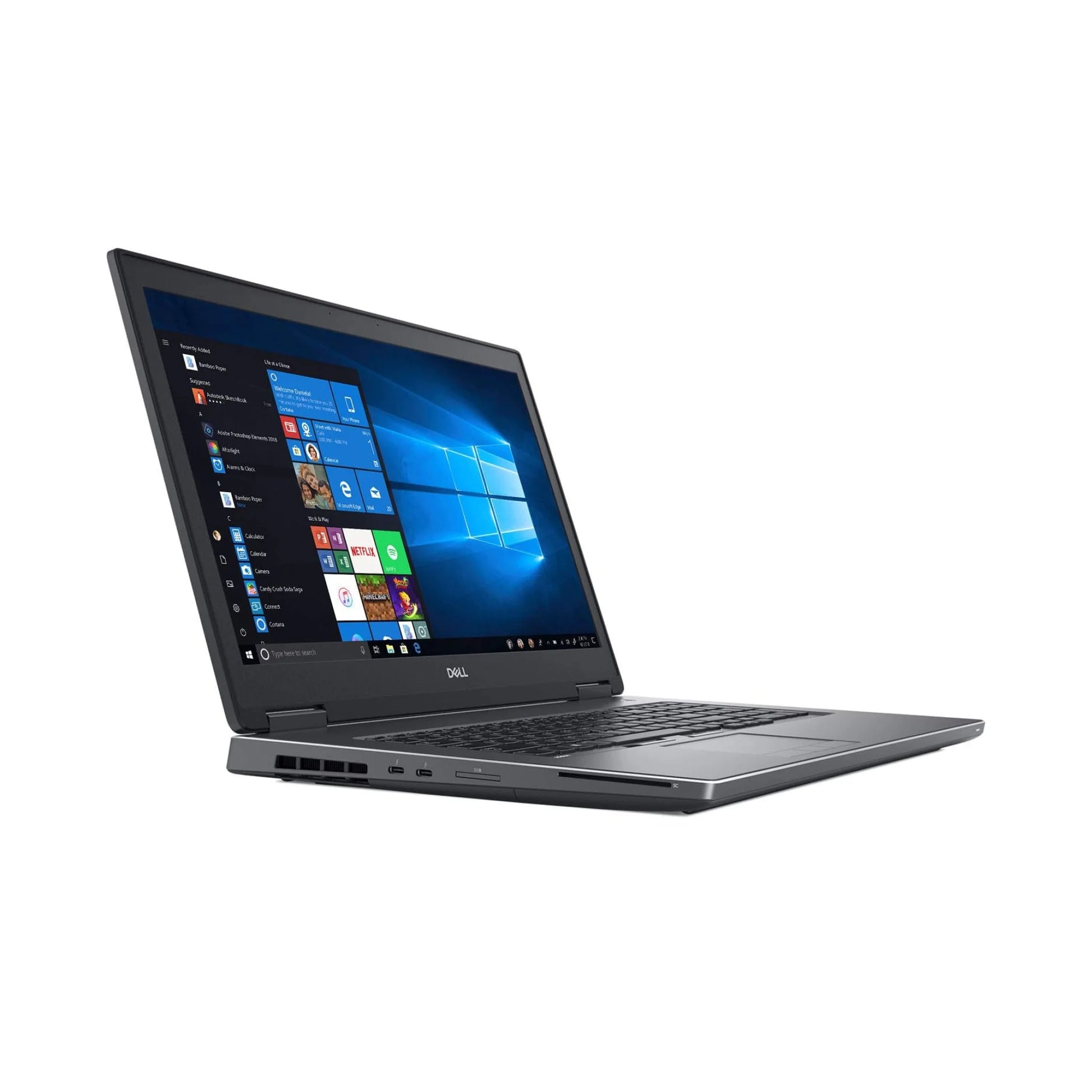Powerful used Dell Precision 7730 workstation laptop with an 8GB Nvidia Quadro P4200 GPU, ideal for 3D rendering and 4K video editing for professionals in Egypt.
