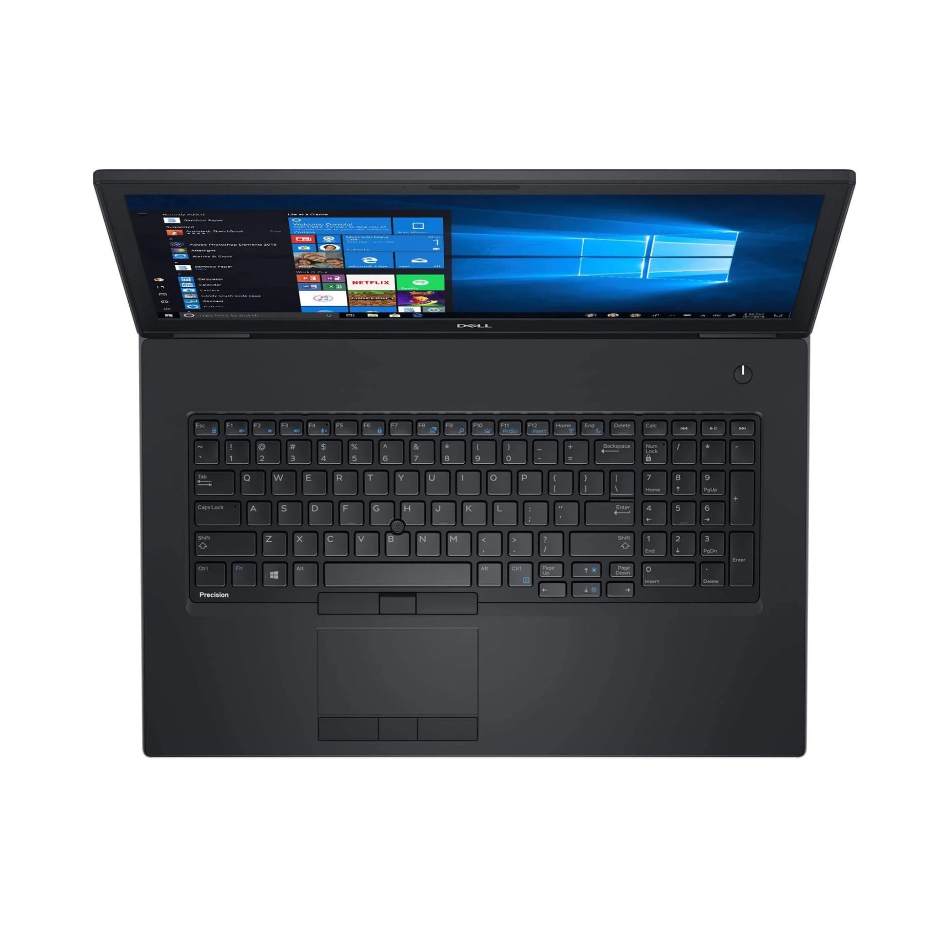 Powerful used Dell Precision 7730 workstation laptop with an 8GB Nvidia Quadro P4200 GPU, ideal for 3D rendering and 4K video editing for professionals in Egypt.
