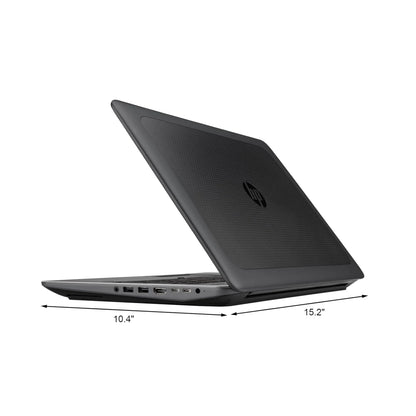 A thin and light used HP Zbook 15U G3 mobile workstation, featuring a professional AMD FirePro GPU for engineers and architects working with CAD in Egypt.
