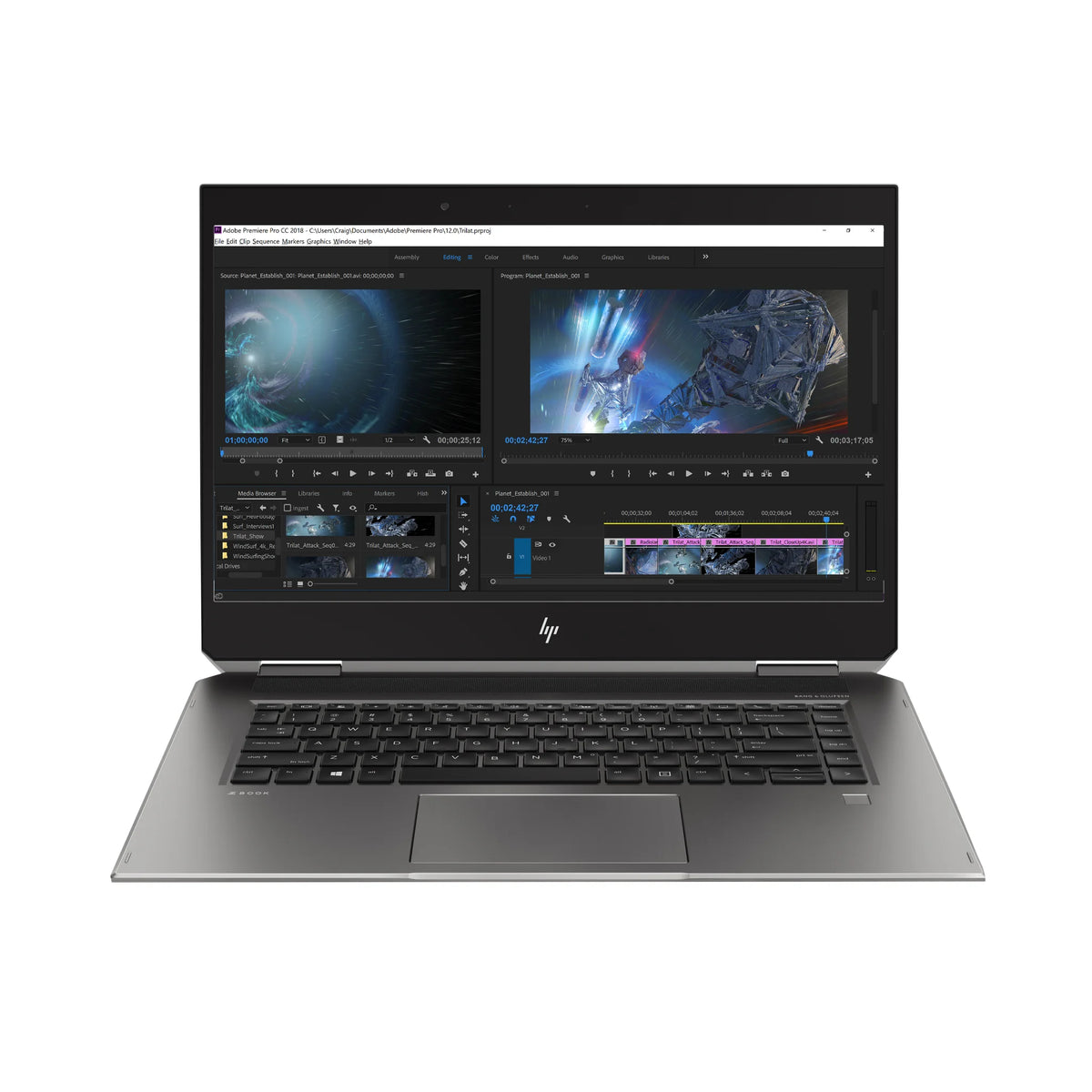 HP ZBook Studio x360 G5 Core i7-9850H Quadro P2000 32GB convertible workstation Egypt
