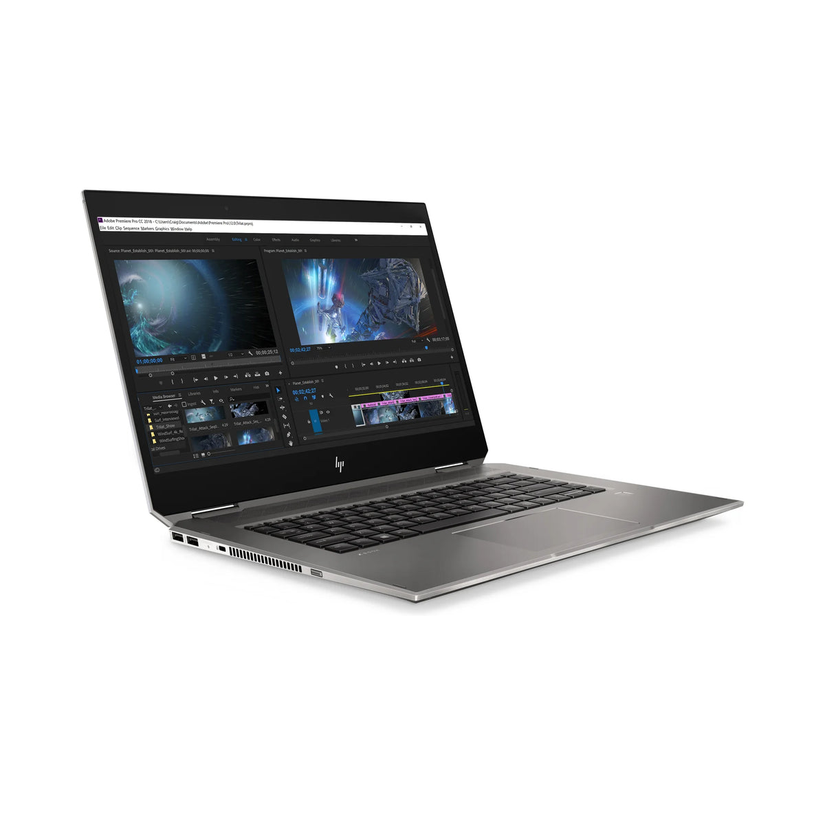 Hp Zbook Studio X360 G5 15 6 Inch Convertible Workstation Left Side Ports View In Laptop Mode.Jpg.Jpg
