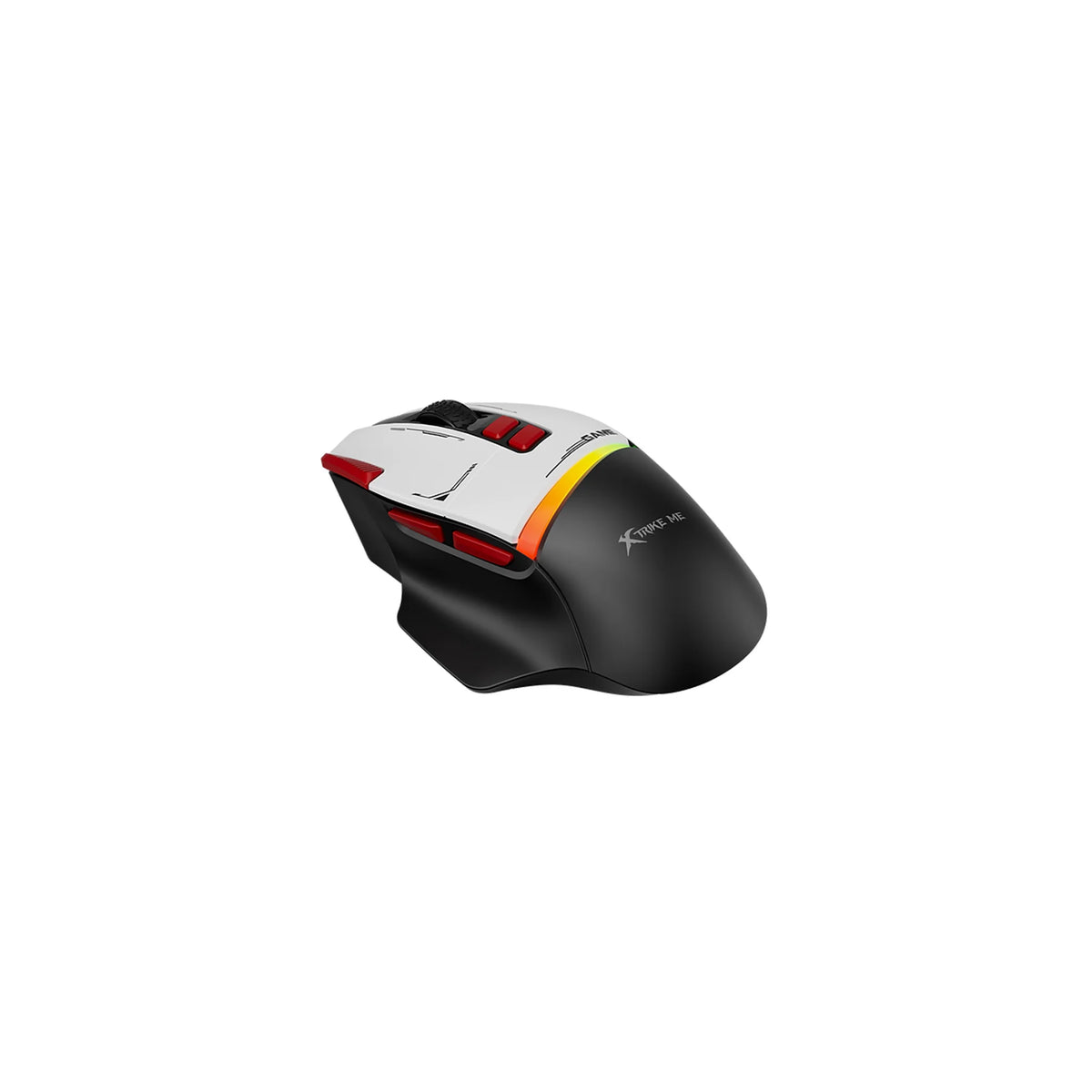 Xtrike Me GM-325BK wired RGB gaming mouse in black with textured grips