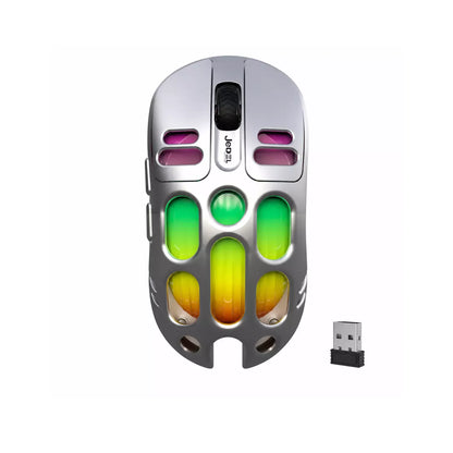 JEDEL WD153 dual-mode wireless honeycomb gaming mouse with lightweight skeletal shell