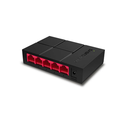 سويتش ميركوسيس MS105G جيجابت بـ5 منافذ 10/100/1000 ميجابت بدون مروحة لتوزيع الشبكة السلكية
