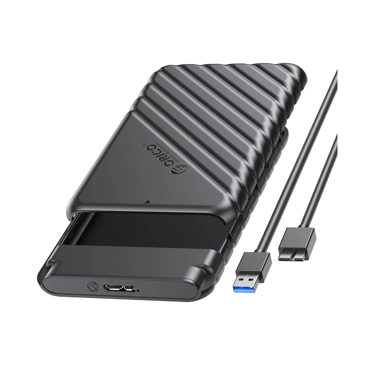 كفر هارد ORICO 25PW1 مقاس 2.5 بوصة USB 3.0 إلى ساتا III تركيب بدون مفك مع SSD بجانبه